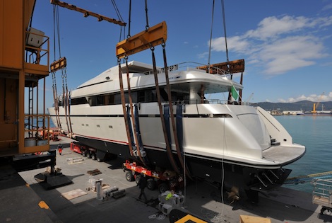 Image for article Sanlorenzo launches three yachts in a week